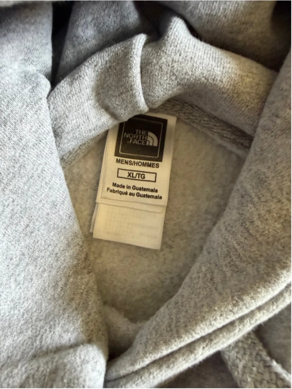 The North Face Men’s Half Dome Hoodie light gray and white size XL